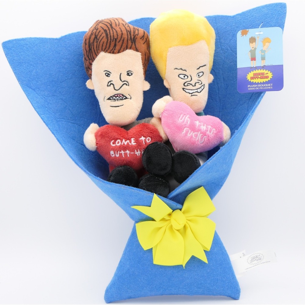 Ruz Beavis And Butt-Head 12" Plush Bouquet Valentine's Day‎ 2026 MTV w/ Tag